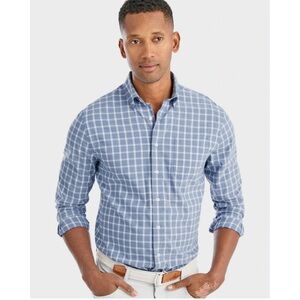 johnnie-O Men's Gobi Prep-Formance Blue Button Down Shirt Color Lake‎ Size XXL